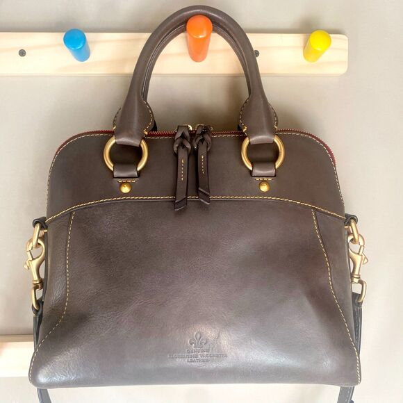 Dooney & Bourke Brown Satchel - Picture 6 of 15